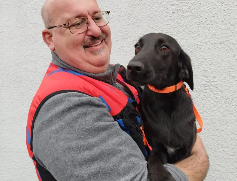 nos équipes Franck et T-Rex-A.C.R.A-Association Chiens de Recherche Auvergne-Recherche en milieu naturel-Formation de chiens-Urgences-assistance-personnes disparues-secours