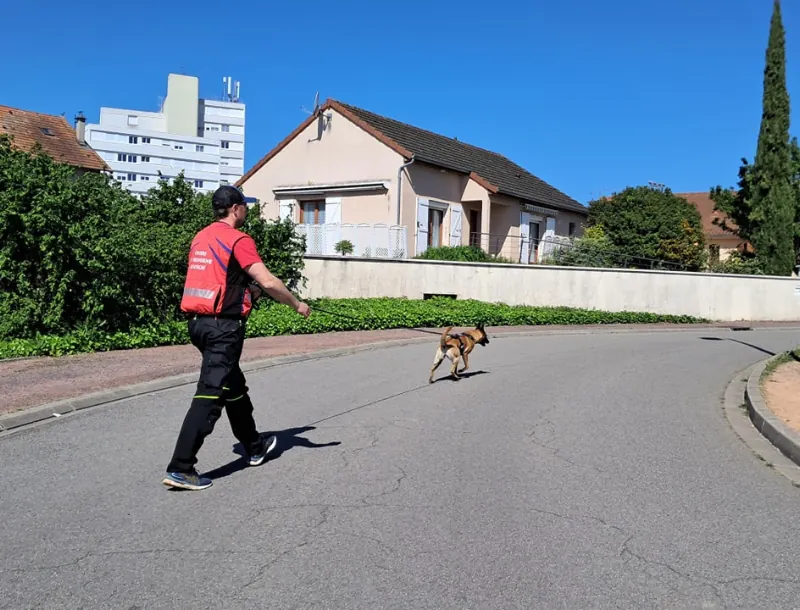 nos équipes Gaëtan et Simca-A.C.R.A-Association Chiens de Recherche Auvergne-Recherche en milieu naturel-Formation de chiens-Urgences-assistance-personnes disparues-secours